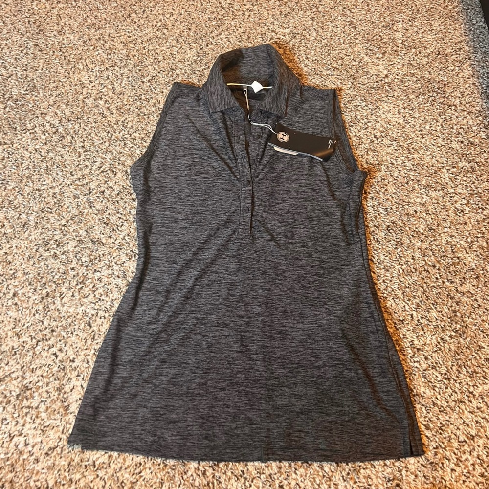 Under Armour HeatGear Womens XS Sleeveless Polo Shirt‎ Golf Athletic